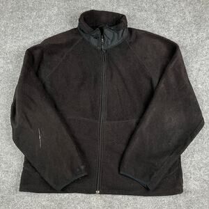 Cabela’s Jacket Mens Size L Black Fleece Full Zip Outdoor Gear Warm Winter Coat